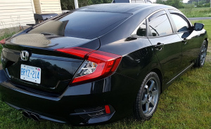 2017 Honda Civic with 18x7.5 wheels