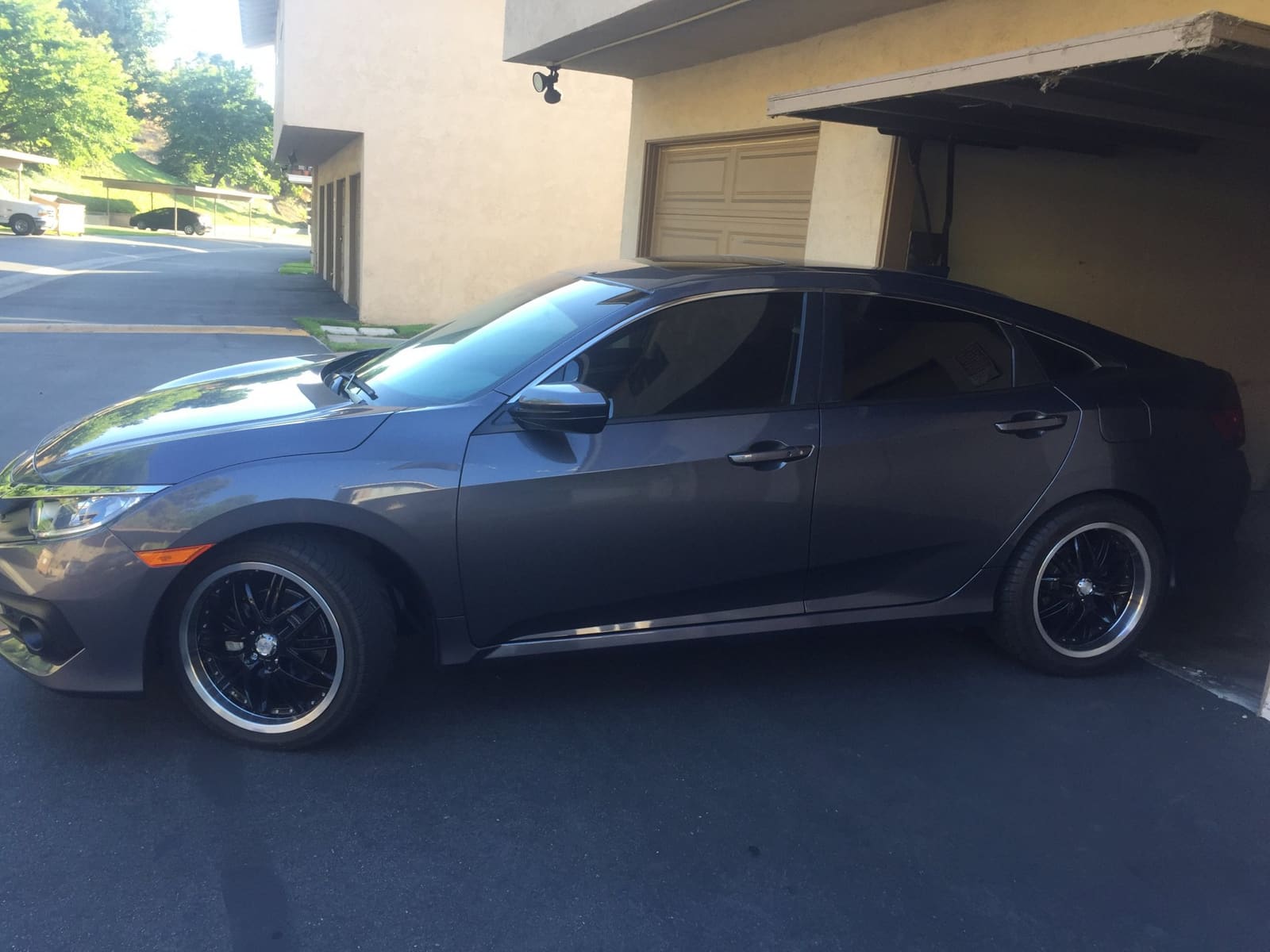 2017 Honda Civic with 18x8 wheels