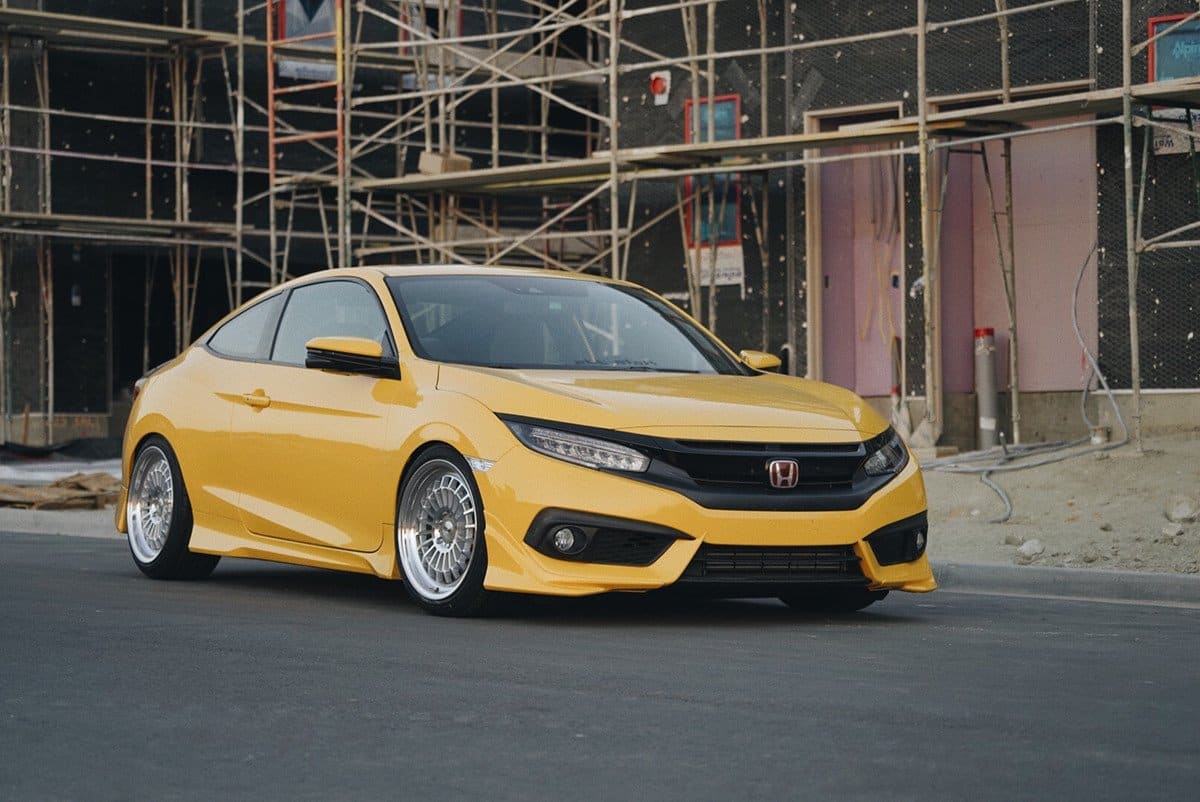 2016 Honda Civic with 18x9.5 wheels