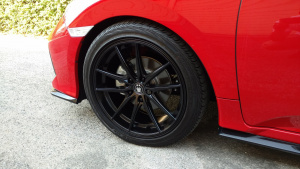 2016 Honda Civic with 18x8 wheels