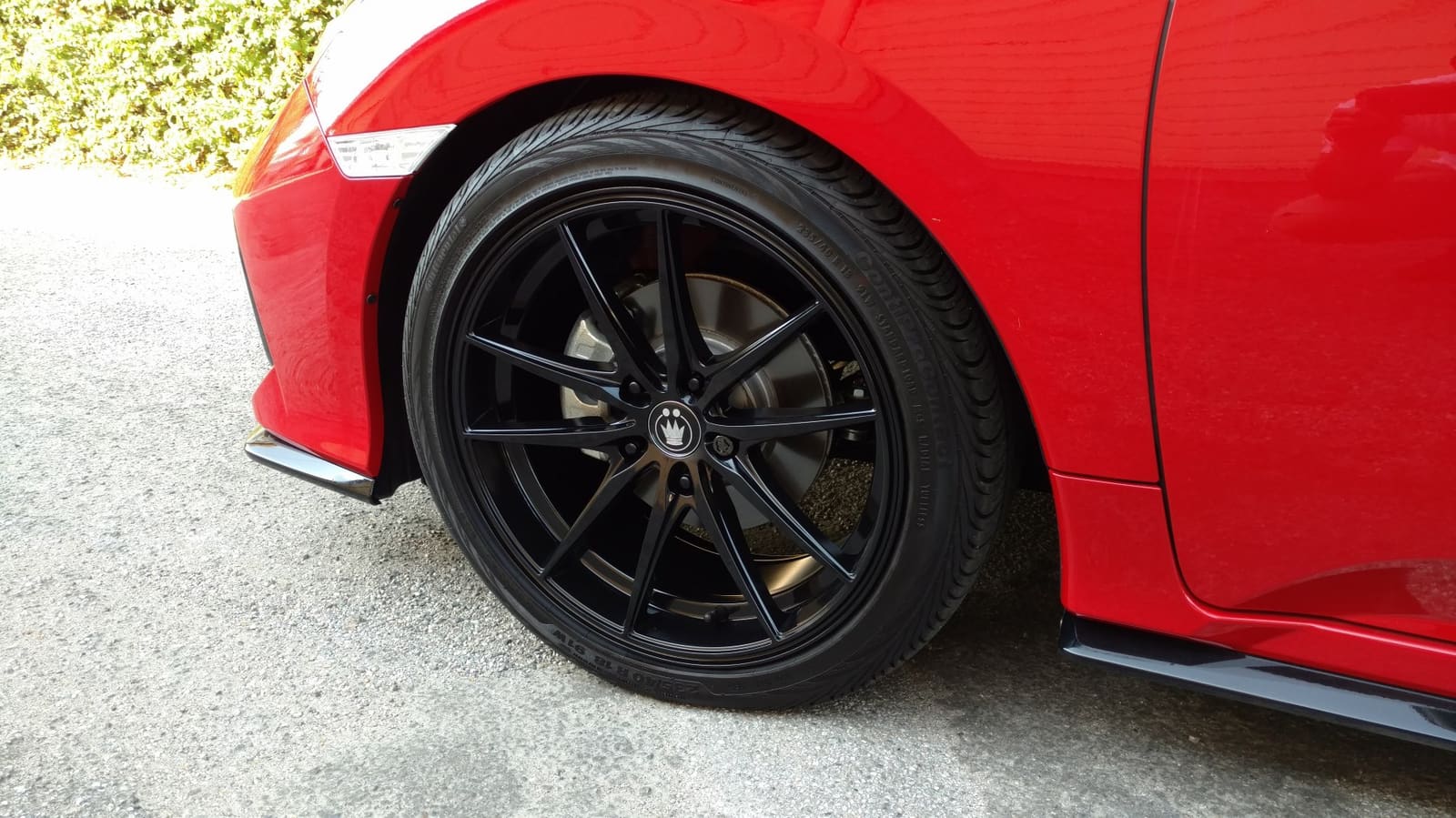 2016 Honda Civic with 18x8 wheels