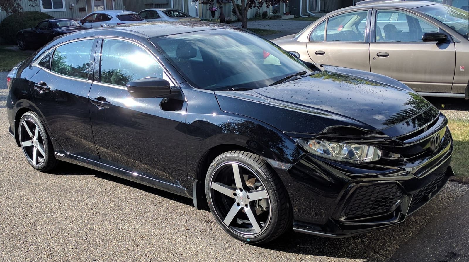 2017 Honda Civic with 18x8 wheels