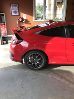 2017 Honda Civic with 18x8.5 wheels