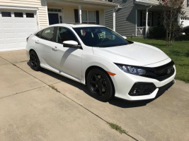 2017 Honda Civic with 17x8 wheels