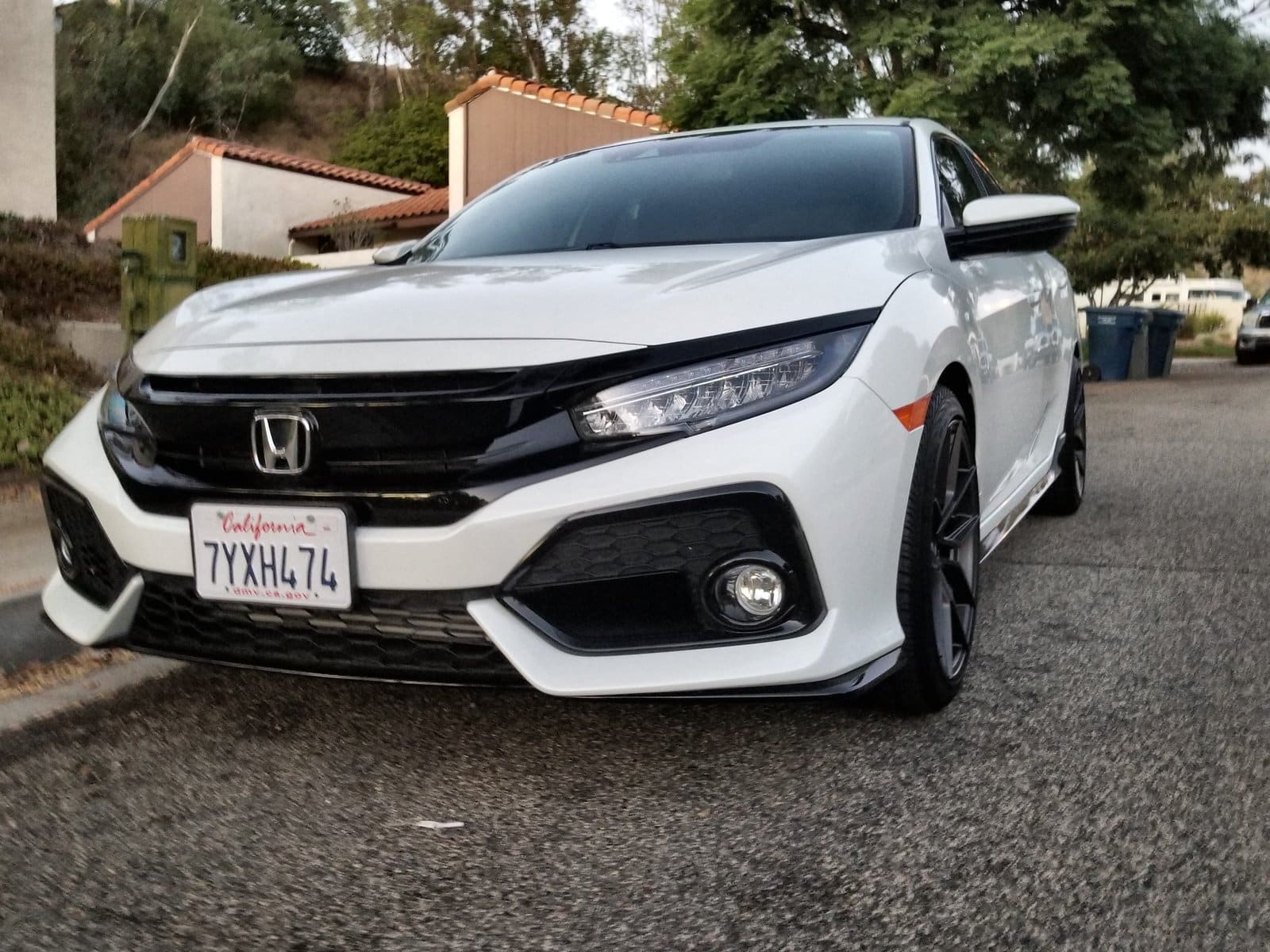 2017 Honda Civic with 18x8.5 wheels