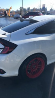 2017 Honda Civic with 18x9.5 wheels