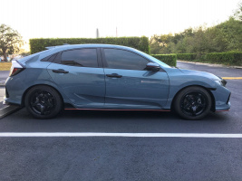2017 Honda Civic with 18x8.5 wheels