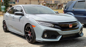 2017 Honda Civic with 18x9.5 wheels