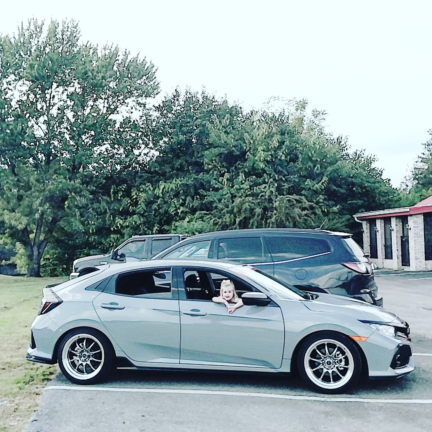 2017 Honda Civic with 18x8.5 wheels