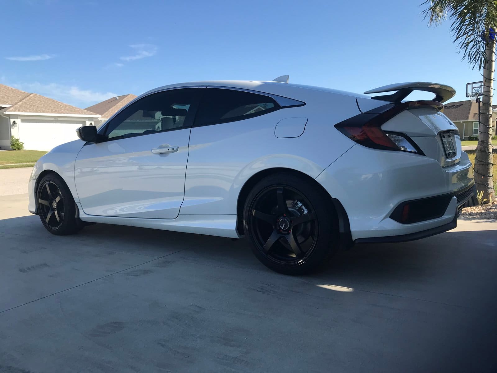2017 Honda Civic with 18x8.5 wheels