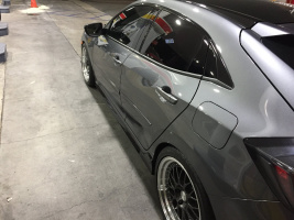 2017 Honda Civic with 18x8.5 wheels