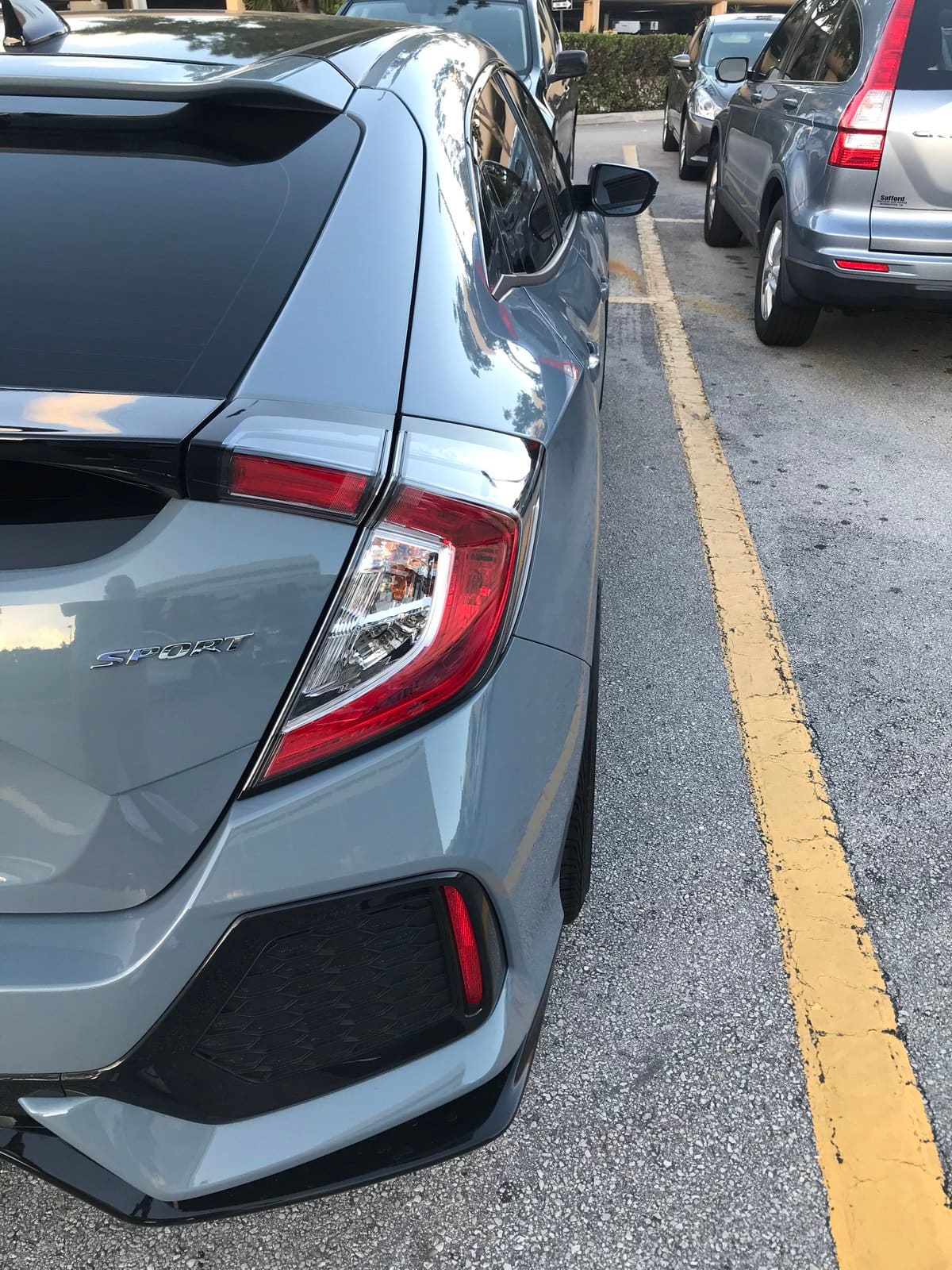 2017 Honda Civic with 18x8.5 wheels