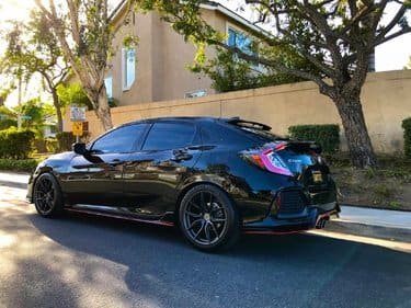 2017 Honda Civic with 18x8.5 wheels