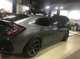 2017 Honda Civic with 18x9.5 wheels