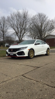 2017 Honda Civic with 18x8 wheels