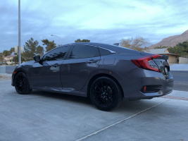 2016 Honda Civic with 18x8 wheels