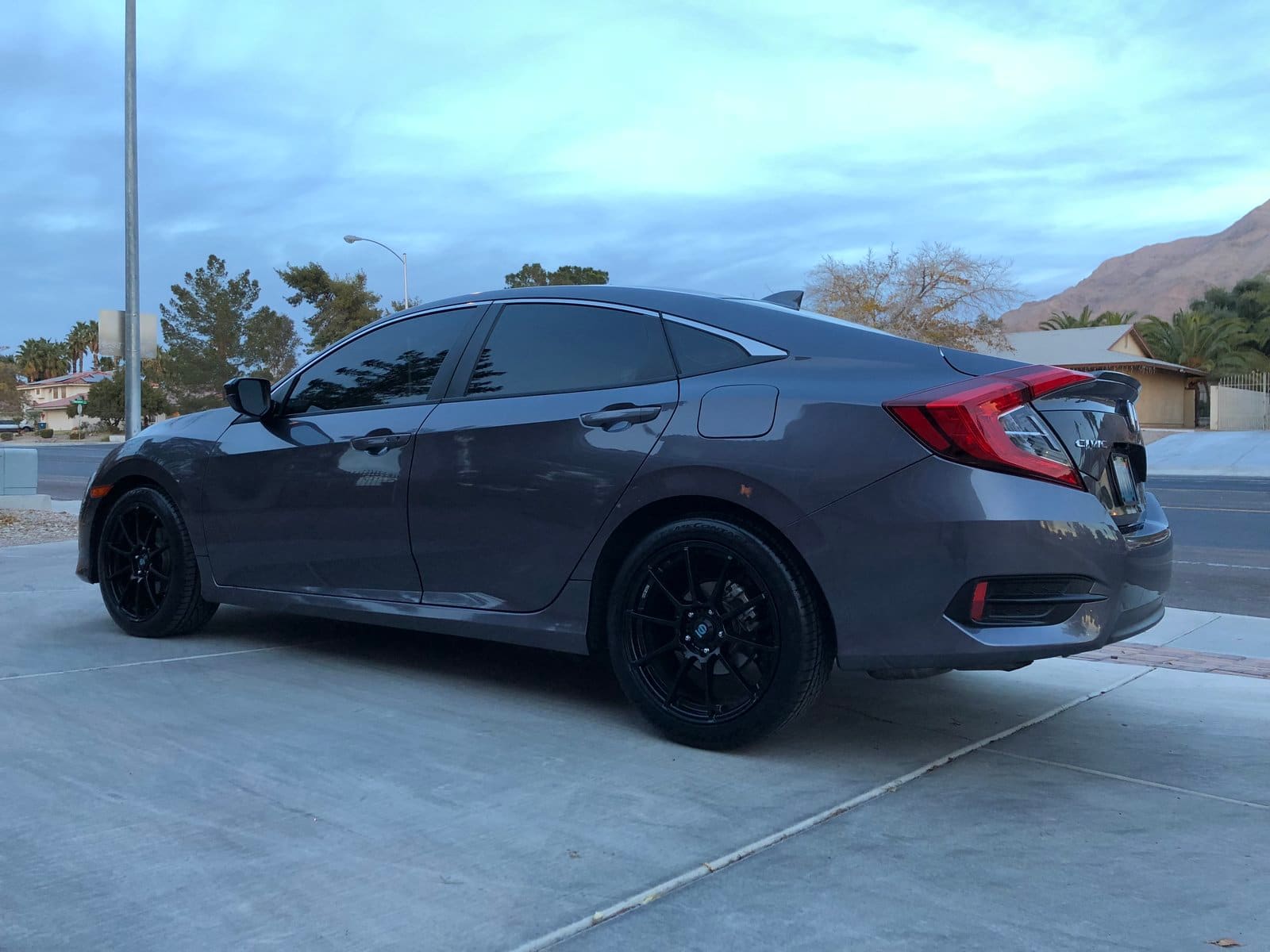 2016 Honda Civic with 18x8 wheels