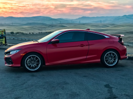 2017 Honda Civic with 18x8.5 wheels