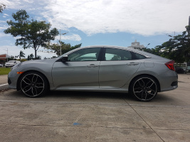 2016 Honda Civic with 20x8.5 wheels