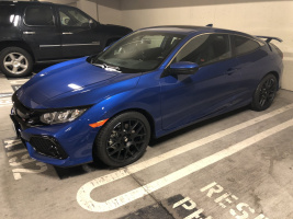 2017 Honda Civic with 18x8 wheels