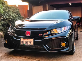2017 Honda Civic with 18x8.5 wheels