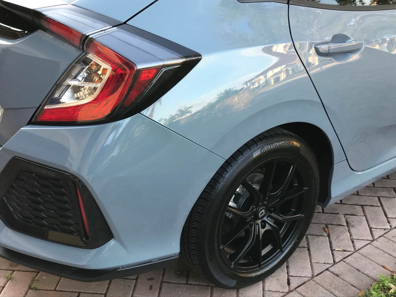 2017 Honda Civic with 17x7.5 wheels
