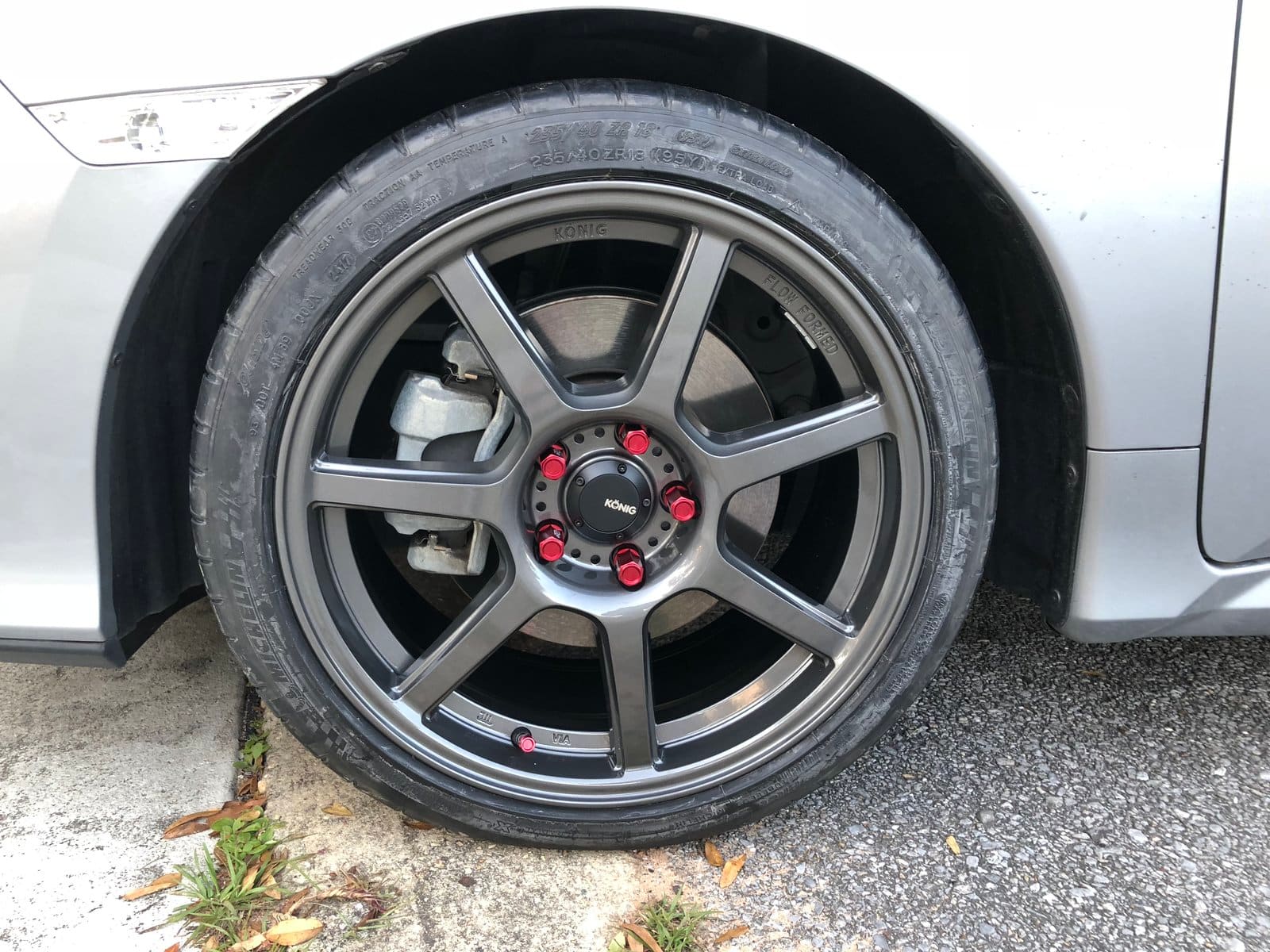 2017 Honda Civic with 18x8.5 wheels