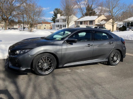 2017 Honda Civic with 18x7.5 wheels