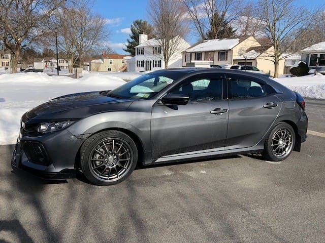 2017 Honda Civic with 18x7.5 wheels