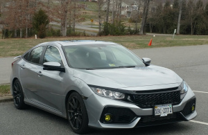 2017 Honda Civic with 18x8 wheels