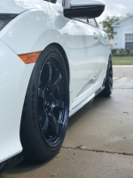 2017 Honda Civic with 18x9.5 wheels