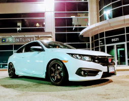 2017 Honda Civic with 18x8 wheels
