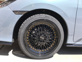 2018 Honda Civic with 18x9 wheels