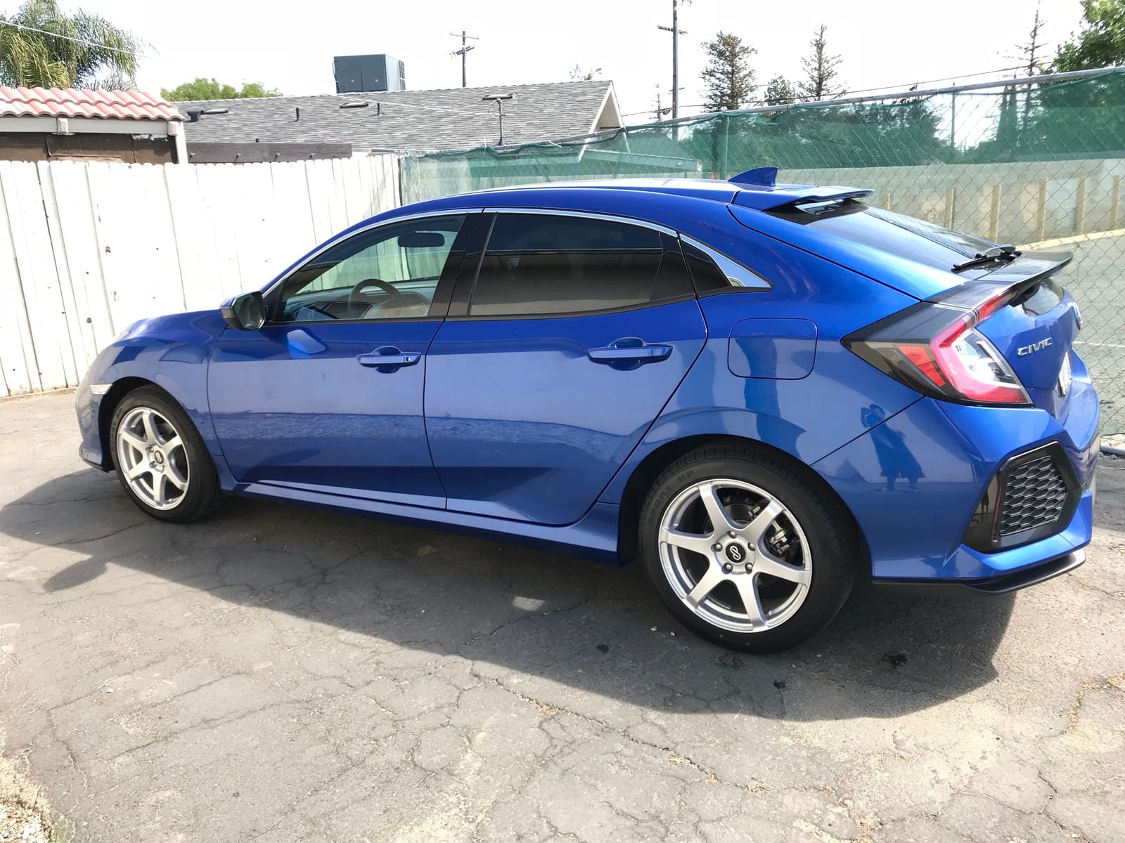 2016 Honda Civic with 17x8 wheels