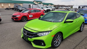 2017 Honda Civic with 17x8 wheels
