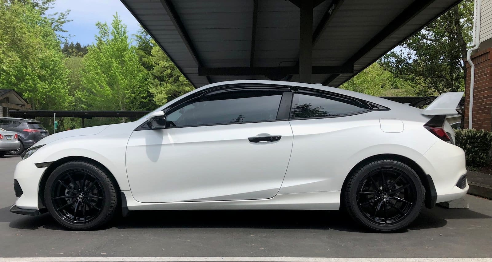 2017 Honda Civic with 18x8 wheels
