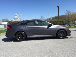 2017 Honda Civic with 18x8.5 wheels
