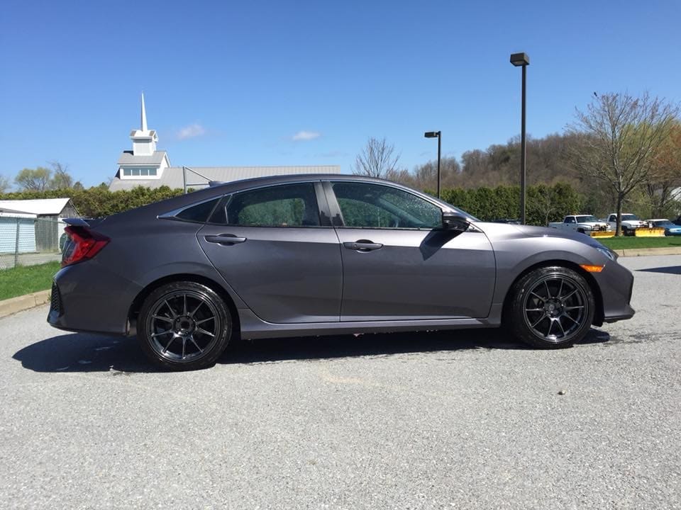 2017 Honda Civic with 18x8.5 wheels
