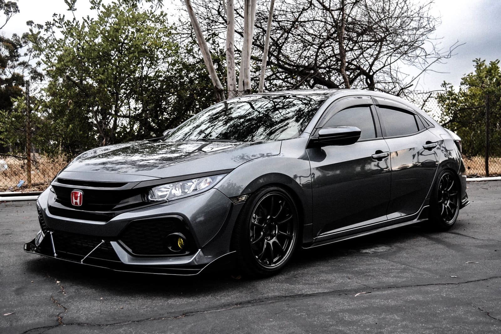 2018 Honda Civic with 18x9.5 wheels