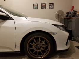 2017 Honda Civic with 18x8 wheels