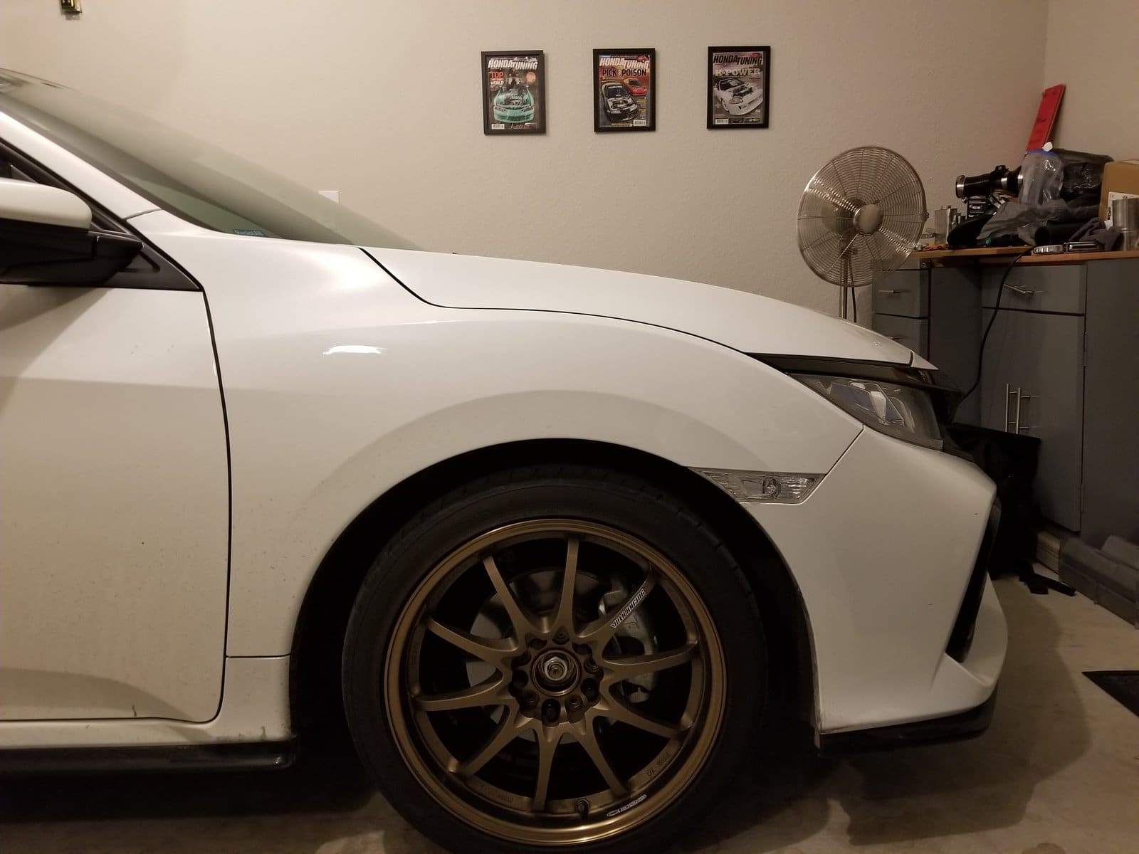 2017 Honda Civic with 18x8 wheels