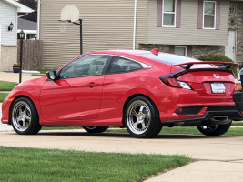 2018 Honda Civic with 18x8.5 wheels