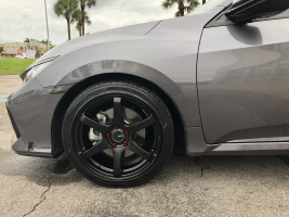 2017 Honda Civic with 18x8 wheels