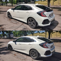 2017 Honda Civic with 17x7 wheels