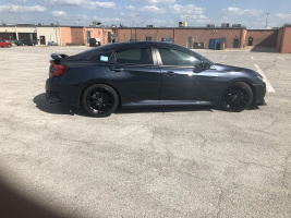 2017 Honda Civic with 18x8 wheels