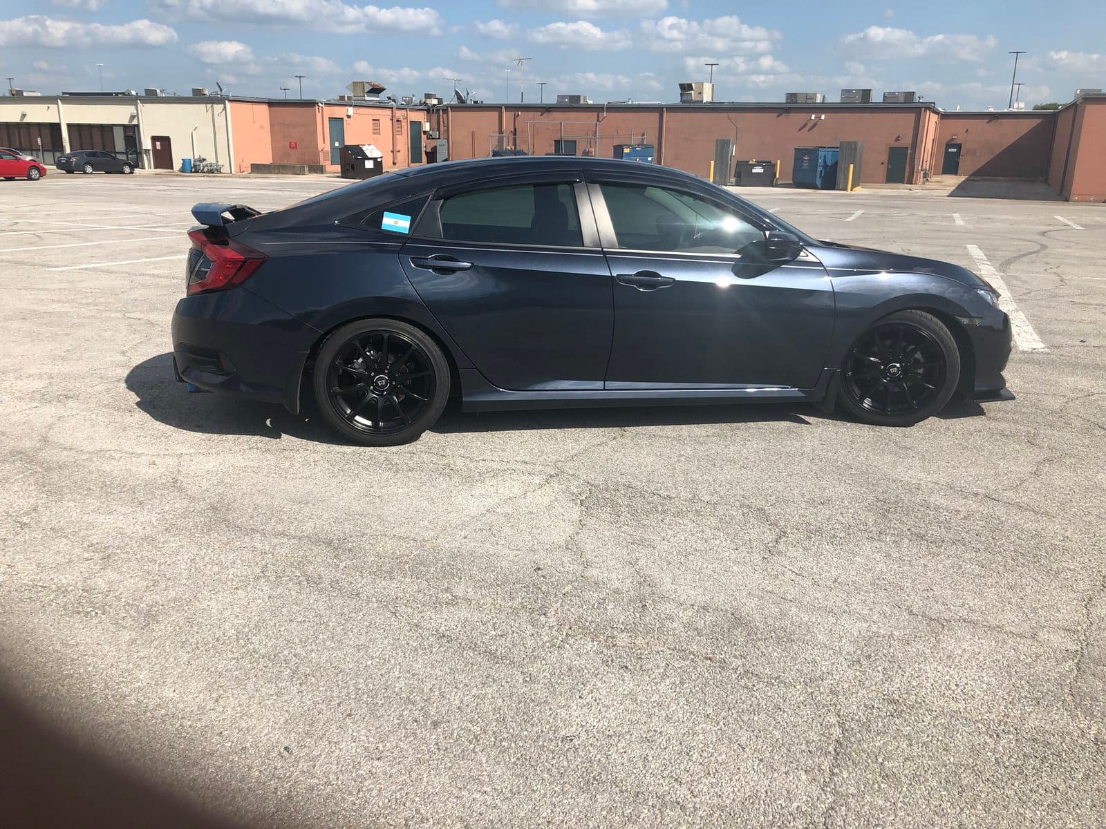 2017 Honda Civic with 18x8 wheels