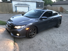 2018 Honda Civic with 18x9.5 wheels