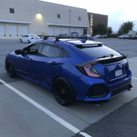 2017 Honda Civic with 18x9.5 wheels