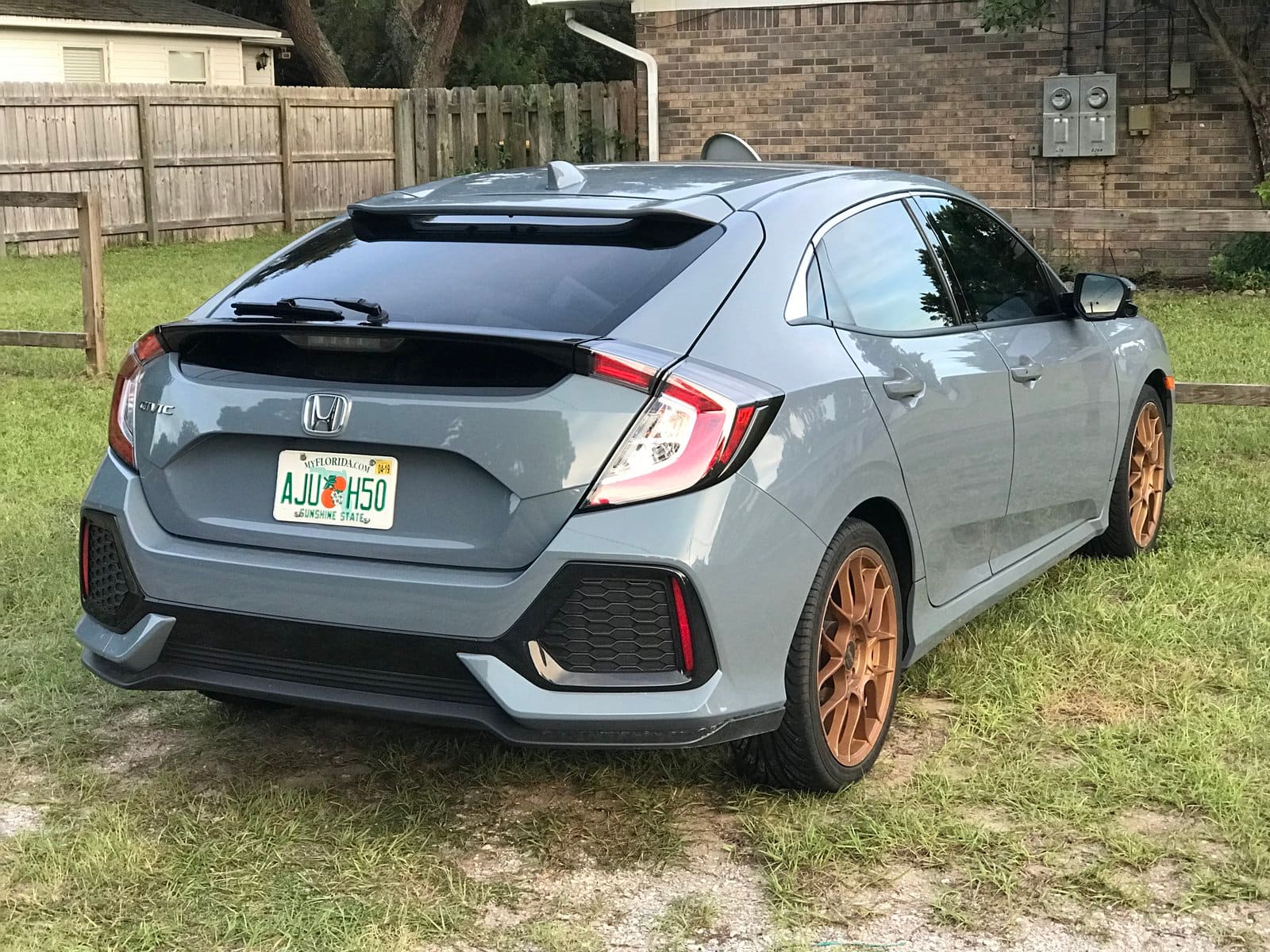 2017 Honda Civic with 18x7.5 wheels