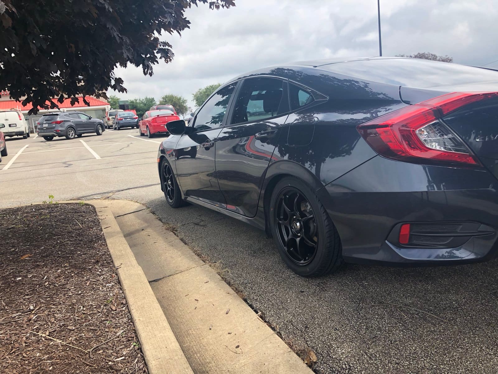2017 Honda Civic with 17x7.5 wheels